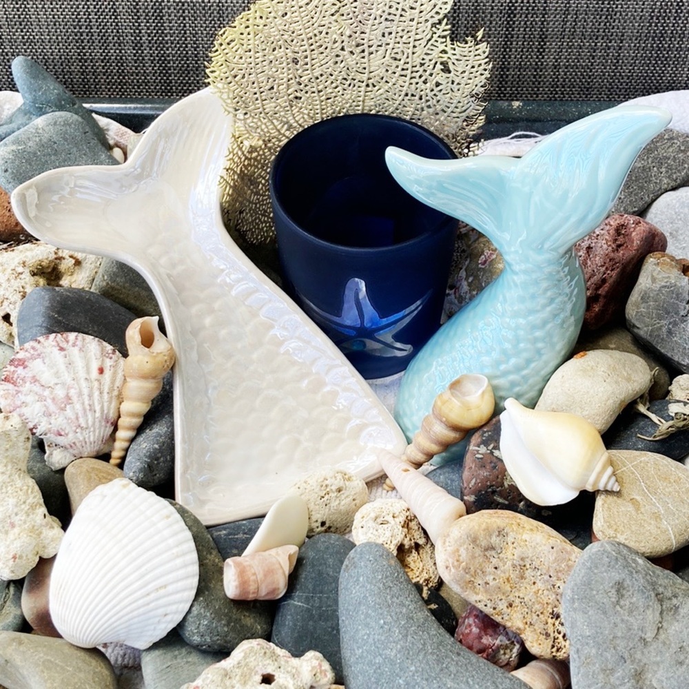 Mermaid tail beach theme inspired set home decor